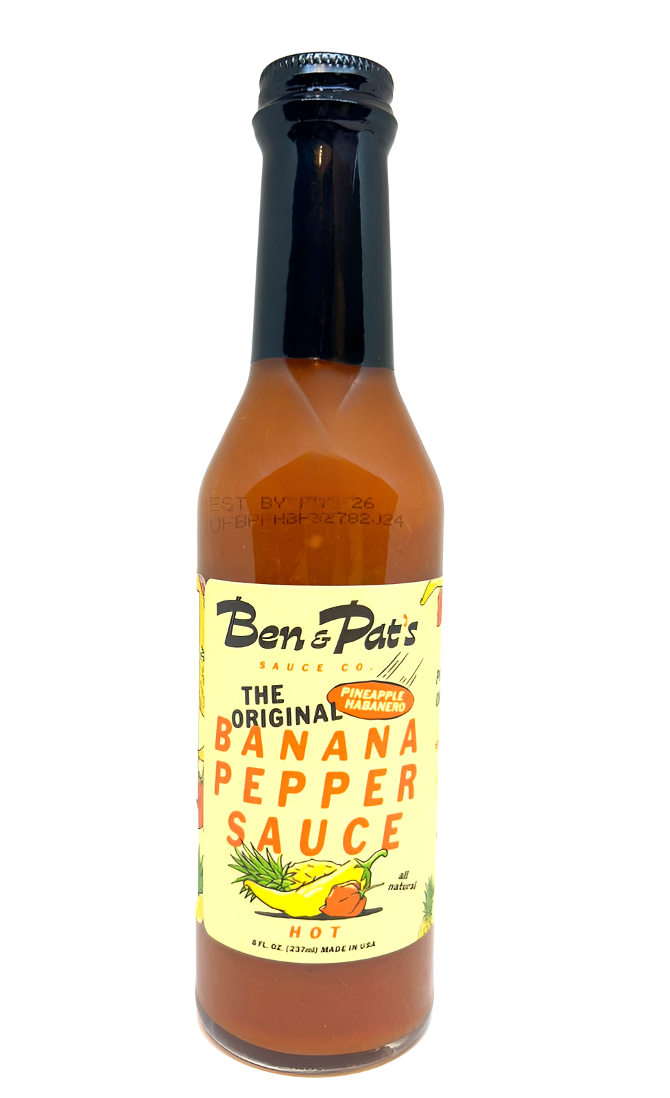 Pineapple Habanero Banana Pepper Sauce - Single Bottle (Free Shipping!)