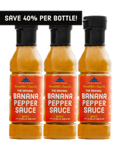 Load image into Gallery viewer, Spicy Original Banana Pepper Sauce - 3 Pack (Free Shipping!)
